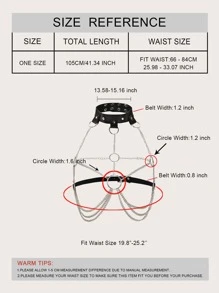 Chain Body Harness Belt - Multicolor - View 3