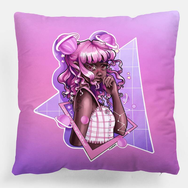 

Girl Print Cushion Cover Without Filler, Multicolor