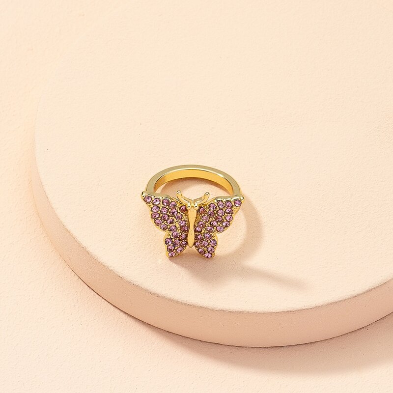 

Butterfly Decor Ring, Gold