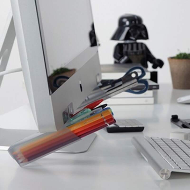 

1pc Minimalist Pen Holder, Grey