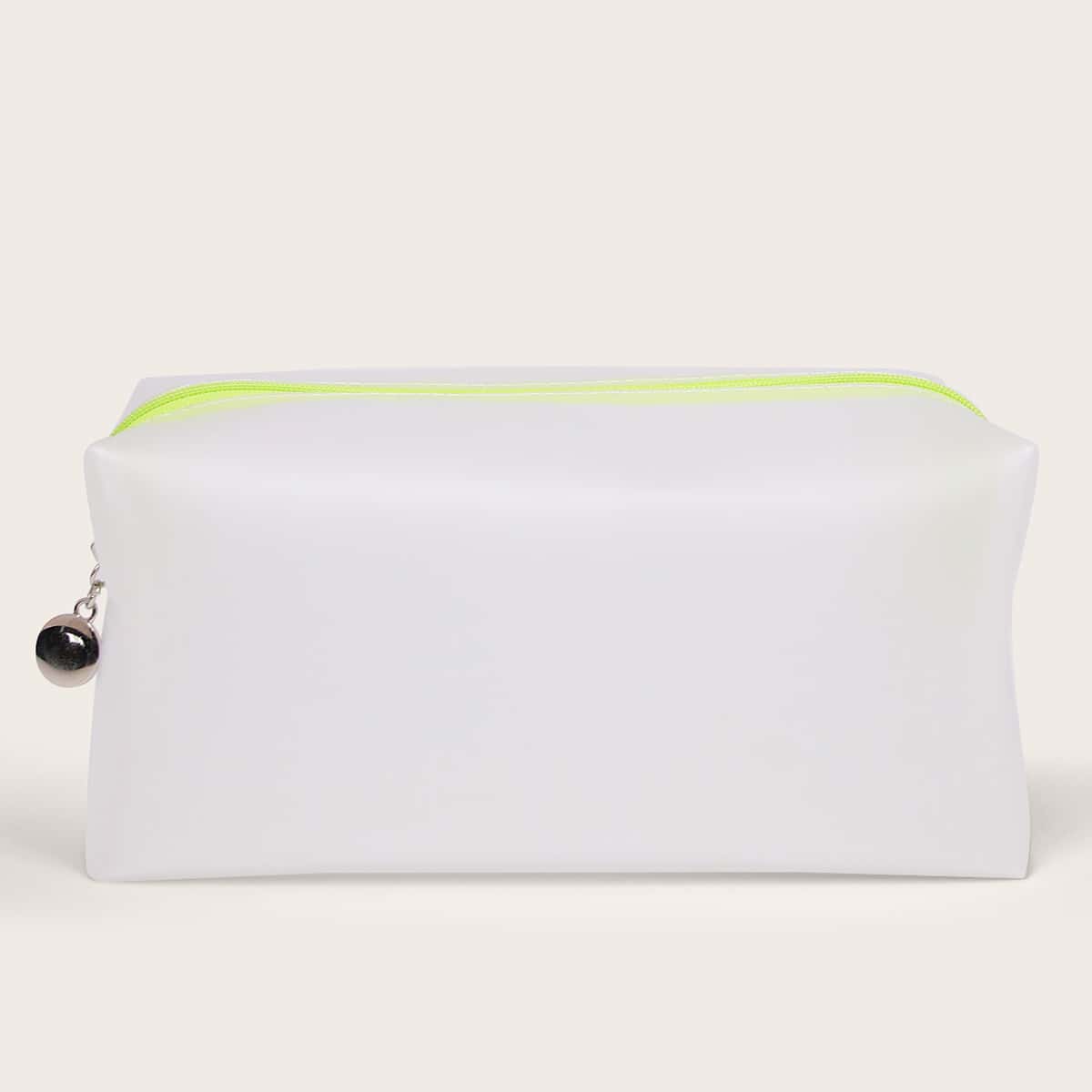 

1pc Waterproof Makeup Bag, White