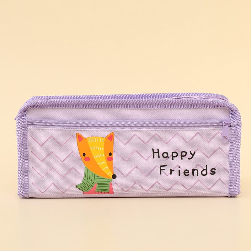 

Cartoon Graphic Pencil Case, Lilac purple
