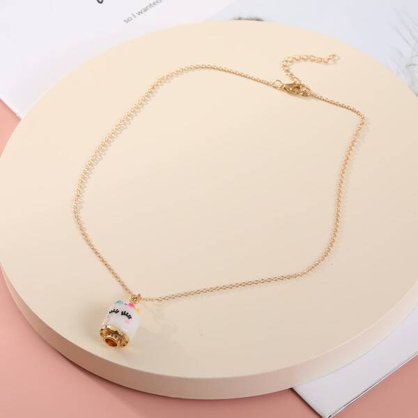 

Girls Unicorn Charm Necklace, Multicolor