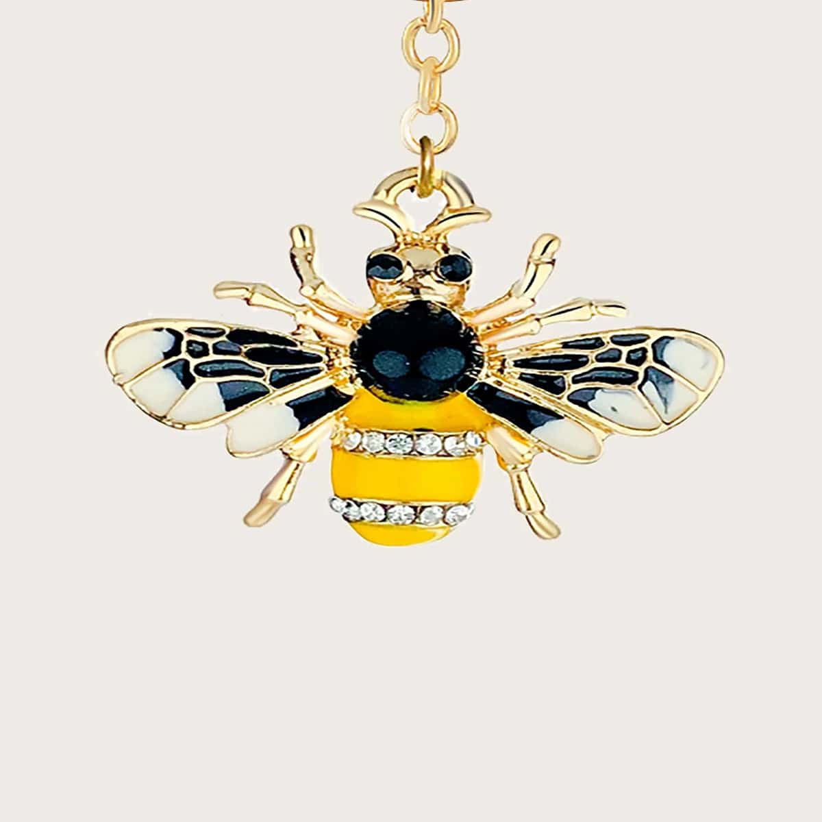 

Bee Charm Keychain, Yellow