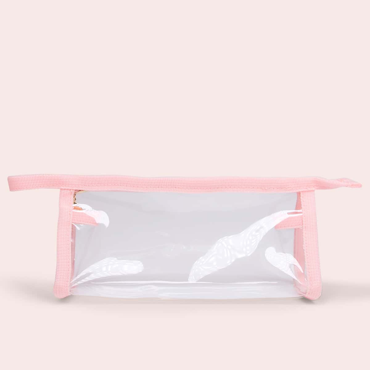 

1pc Waterproof Makeup Bag, Clear