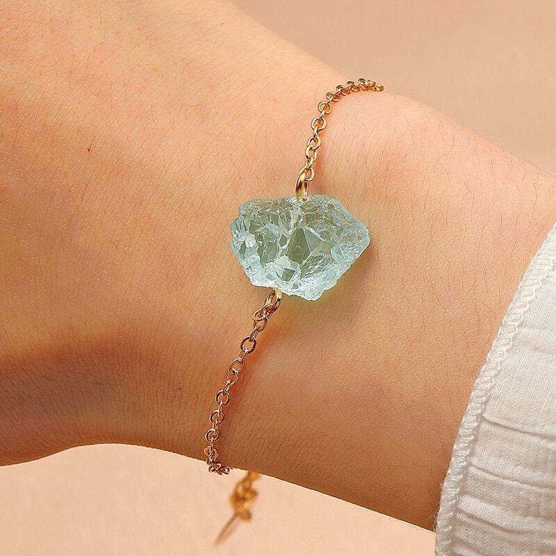 

Stone Design Chain Bracelet, Blue