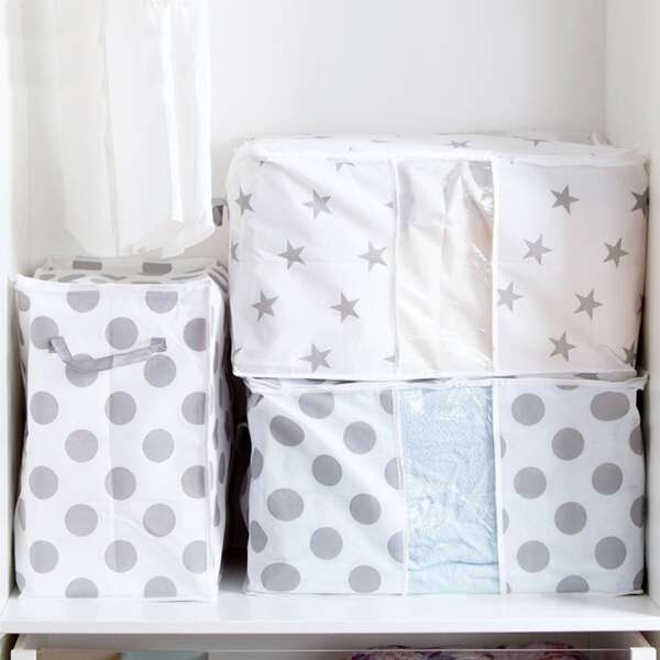 

1pc Random Quilt Storage Bag, Multicolor