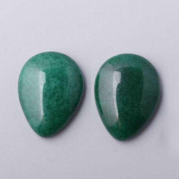 

2pcs Stone DIY Jewelry Accessory, Green
