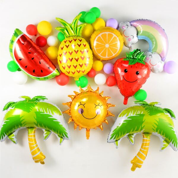 

35pcs Summer Party Decoration Balloon, Multicolor