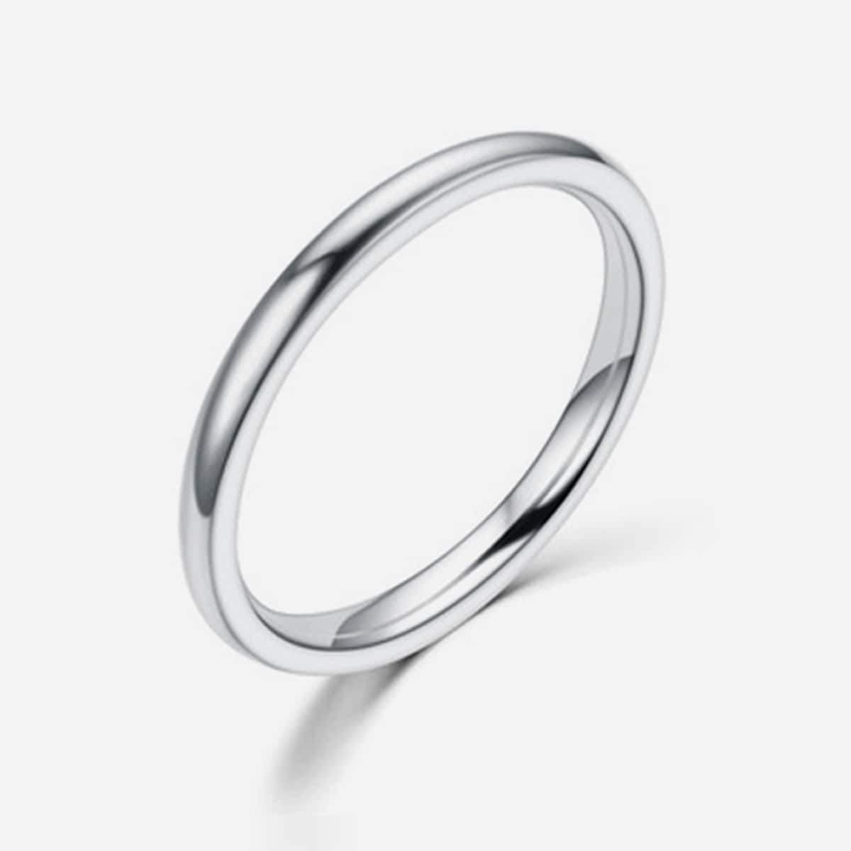 

1pc Minimalist Ring, Silver