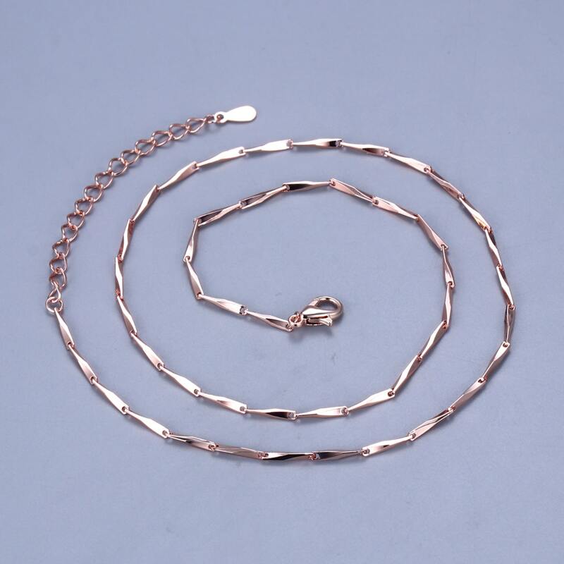 

Minimalist Chain Necklace, Rose gold