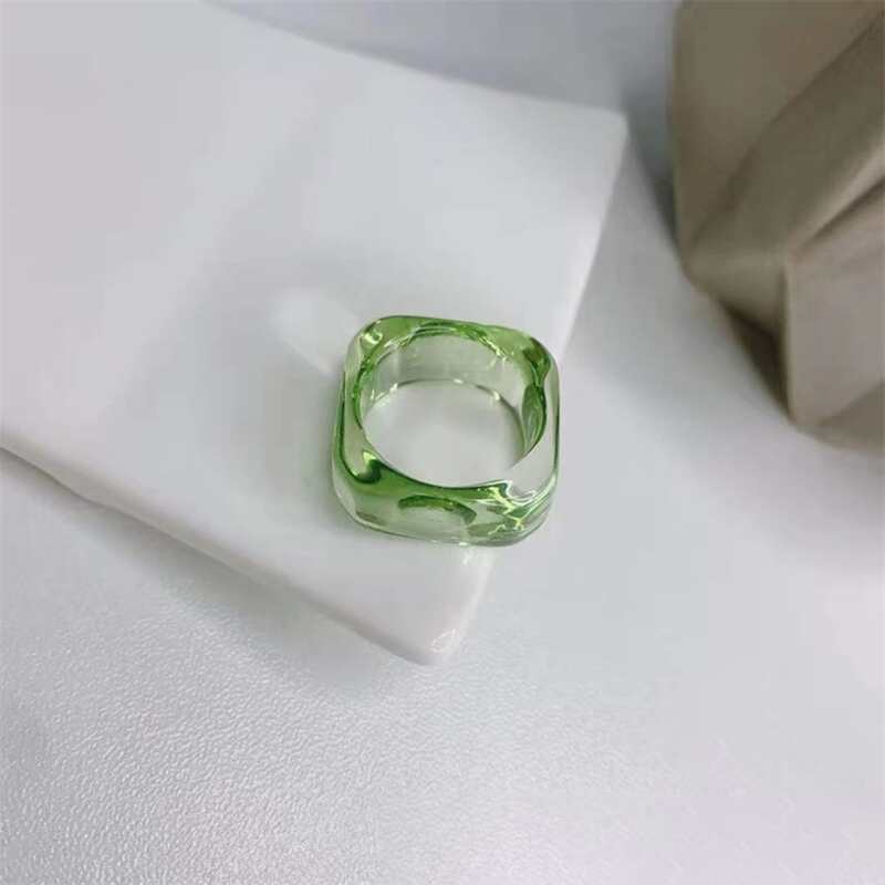 

1pc Minimalist Ring, Green