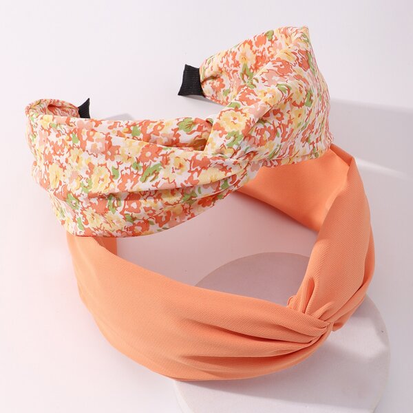 

2pcs Twist Hair Hoop, Orange
