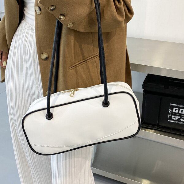 

Minimalist Baguette Bag, White