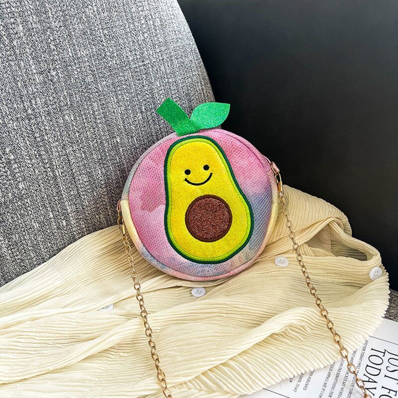 

Fruit Graphic Circle Bag, Multicolor
