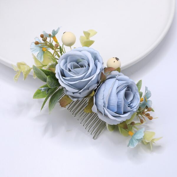 

Flower Decor Hair Pin, Multicolor