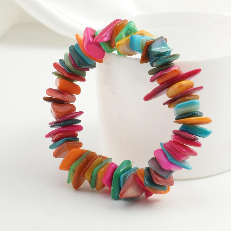 

Stone Beaded Decor Bracelet, Multicolor