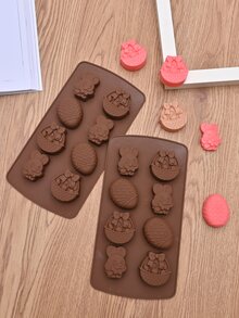 1pc Easter Chocolate Mold - Chocolate Brown - View 1