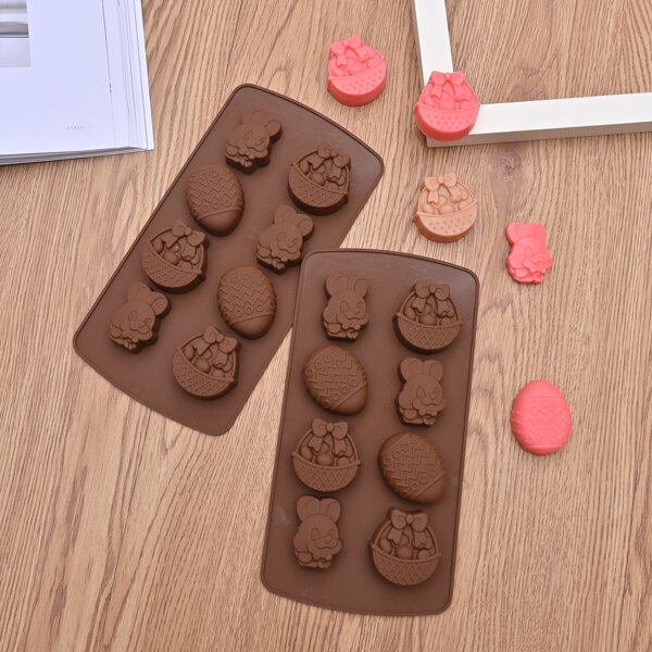 

1pc Easter Chocolate Mold, Chocolate brown
