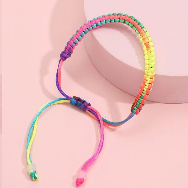 

Simple Braided Bracelet, Multicolor