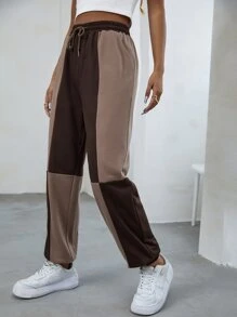 SHEIN Unity Quần thể thao Dây kéo Khối Màu - Nhiều màu - Xem 4