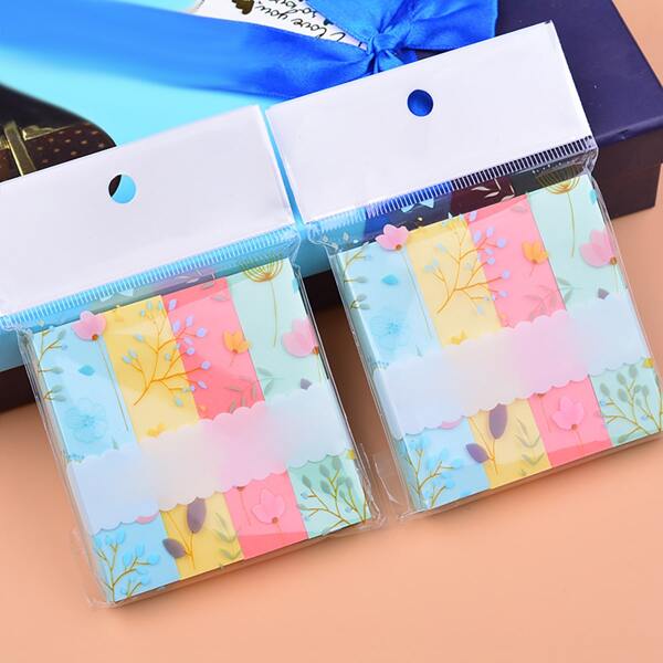 

1pc Random Solid Color Sticky Note, Multicolor