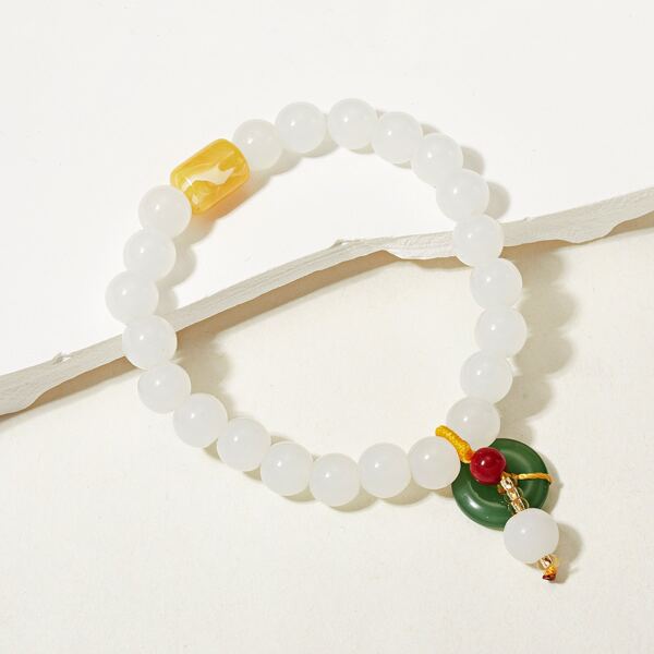 

Stone Beaded Bracelet, Multicolor