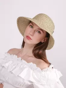 Sombrero de mujer - Caqui - Ver 2