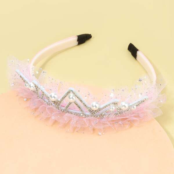 

Toddler Girls Rhinestone Decor Headband, Pink