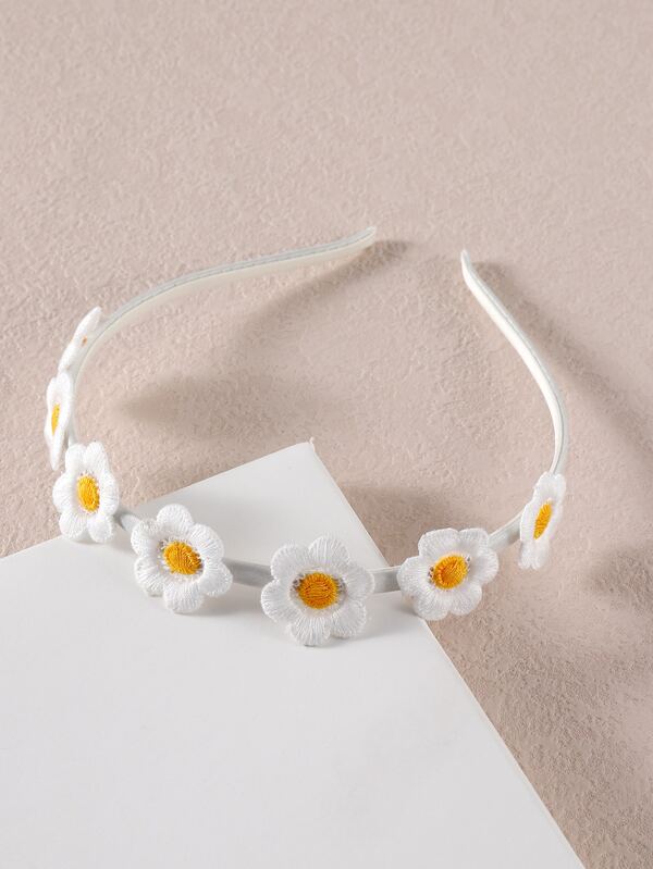 Teen Girls Flower Detail Hair Hoop