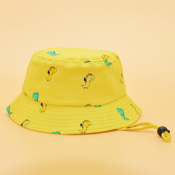 

Toddler Kids Cartoon Graphic Bucket Hat, Yellow