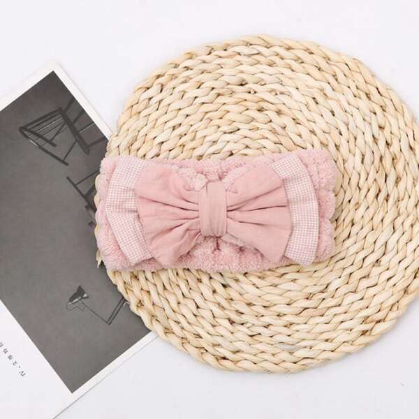 

Bow Decor Bath Headband, Pink