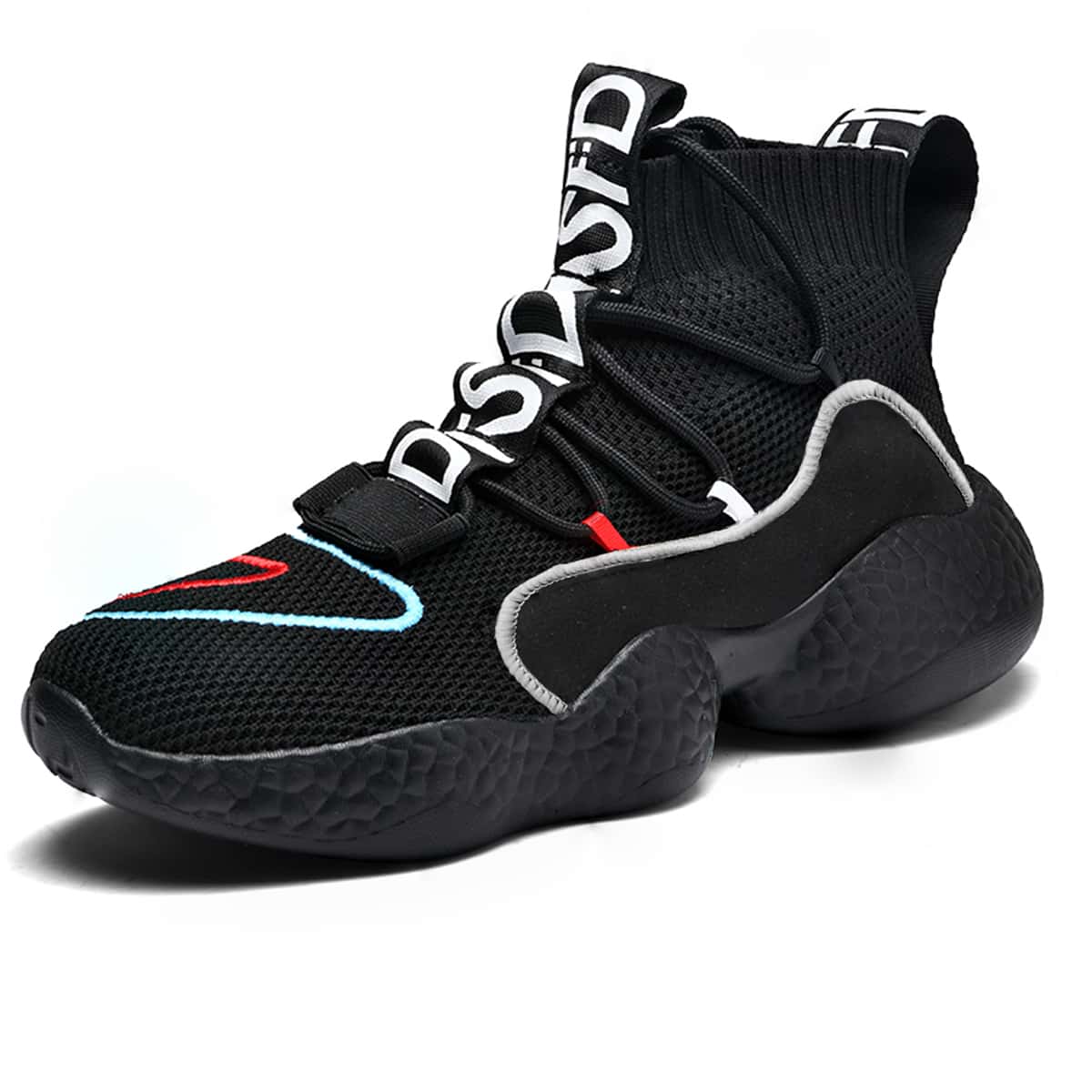 

Men Letter Graphic Sneakers, Black