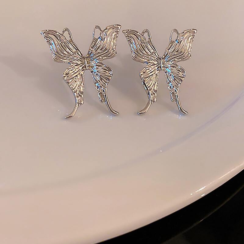 

Butterfly Stud Earrings, Silver