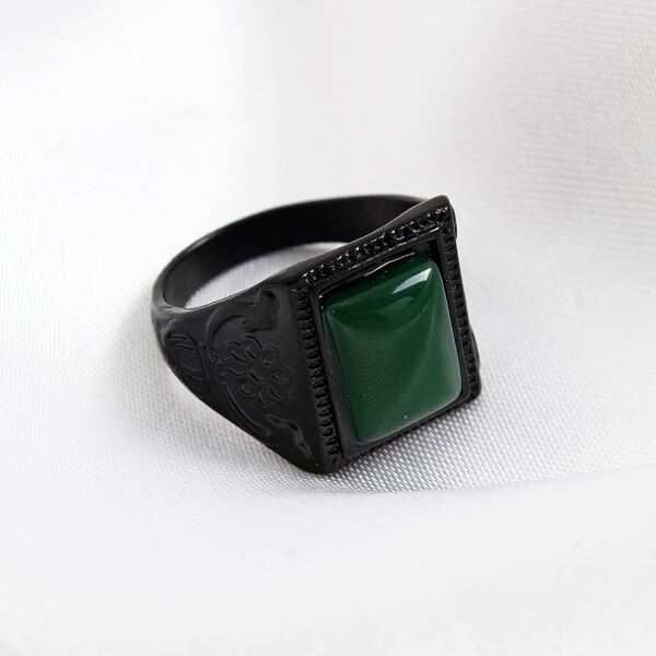 

Men Chunky Ring, Green