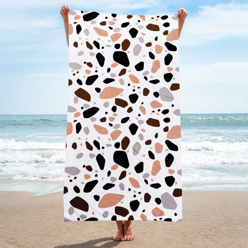 

Terrazzo Print Bath Towel, Multicolor