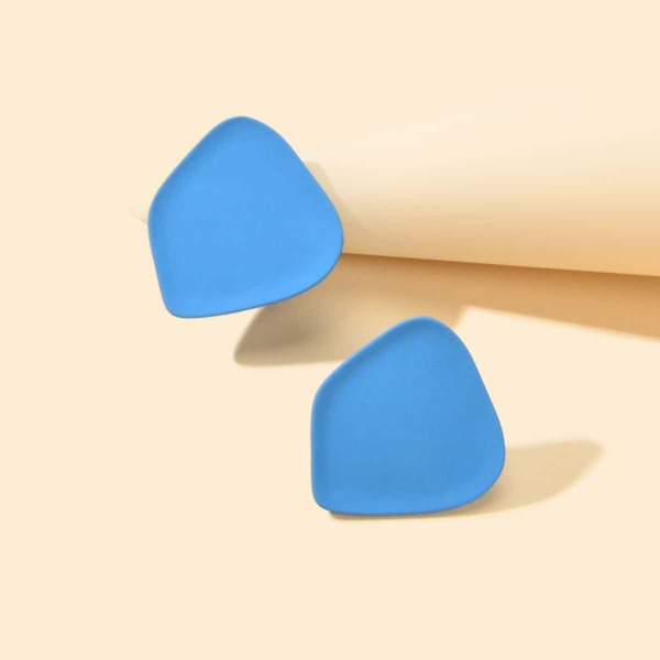 

Geometric Stud Earrings, Blue
