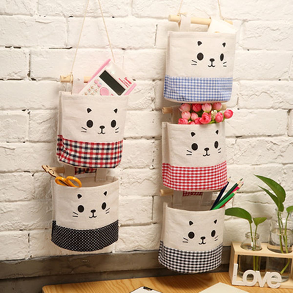 

1pc Random Hanging Storage Bag, Multicolor