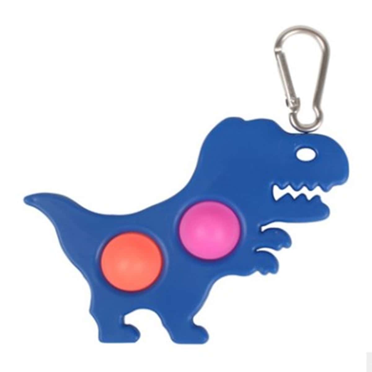 

1pc Dinosaur Shaped Random Color Push Pop Bubble, Multicolor