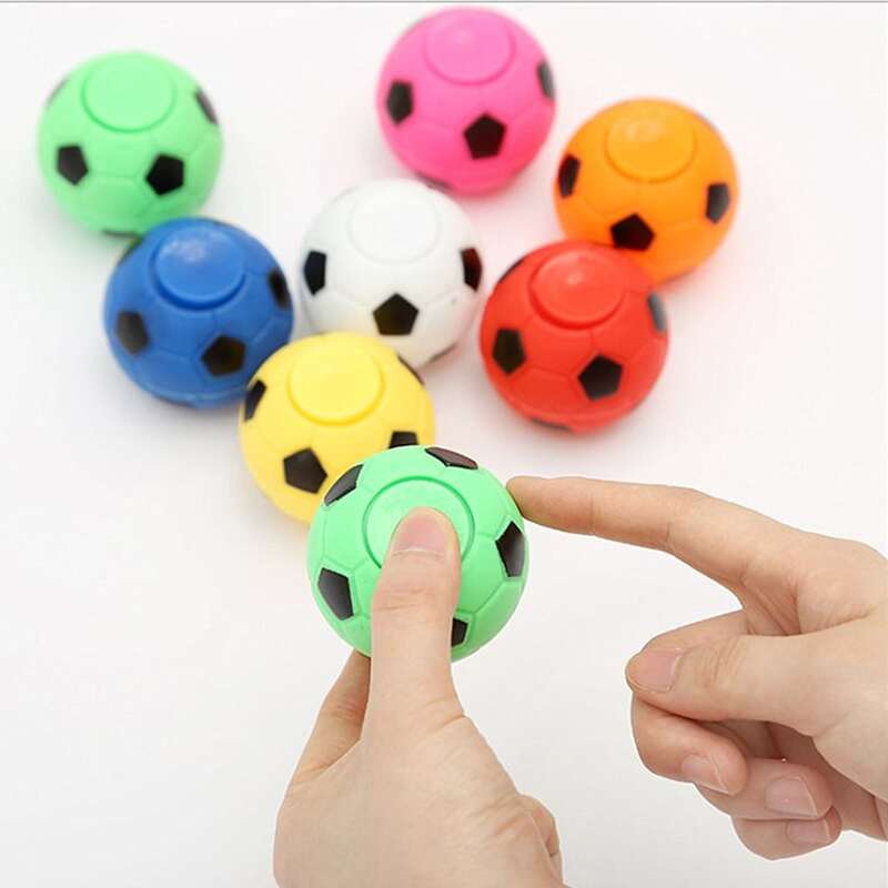 

3pcs Football Shaped Random Color Fidget Spinner, Multicolor