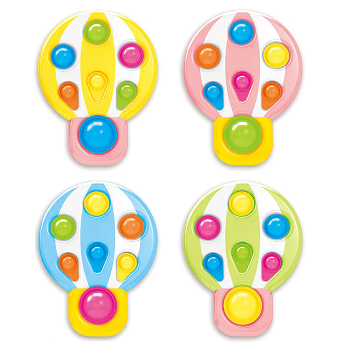 

1pc Hot Air Balloon Shaped Random Color Push Pop Bubble, Multicolor