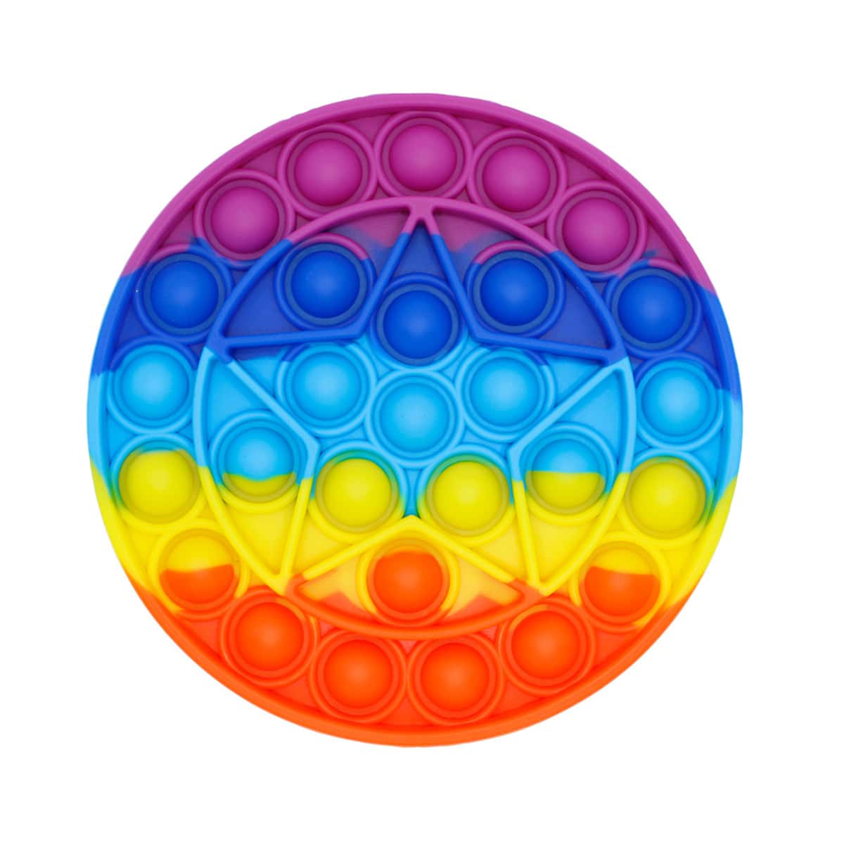

1pc Star Design Push Pop Bubble, Multicolor