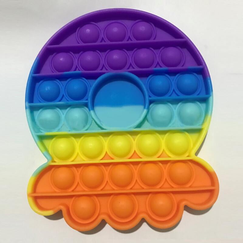 

Octopus Shaped Push Pop Bubble, Multicolor