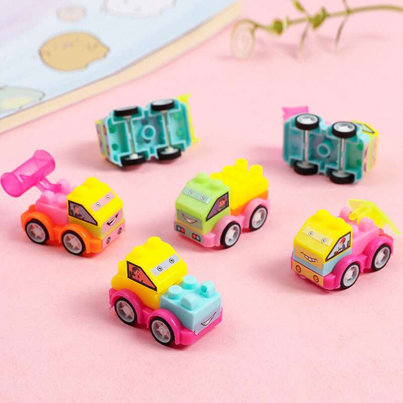 

5pcs Random Assembled Car Toy, Multicolor