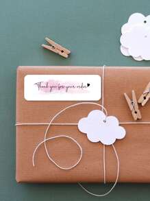 1roll Slogan Graphic Gift Sticker - Multicolor - View 3