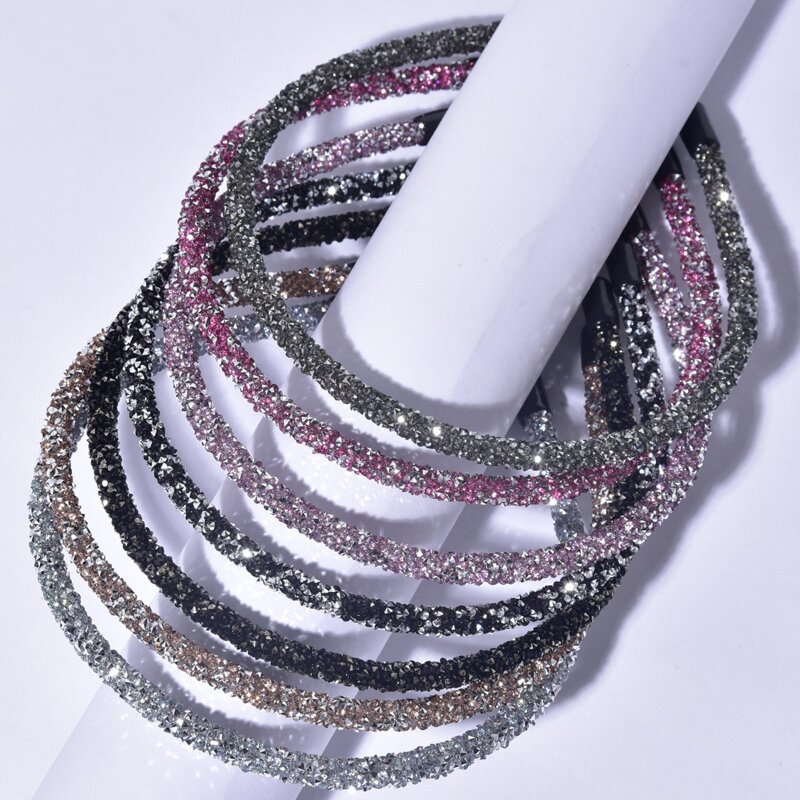 

7pcs Rhinestone Decor Headband, Multicolor