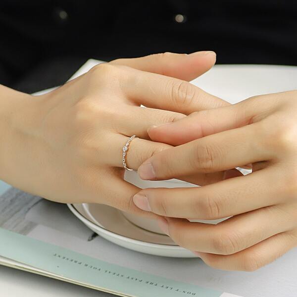 

18K Gold Plated Zircon Decor Ring