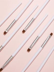 Nail Art Brush Set,Nail Drawing Pen,10PCS Nail Art Pen Brush,Nail Design Brush,Painting Drawing Nail Tools,For Home Use and Professional Nail Salon - White - View 3