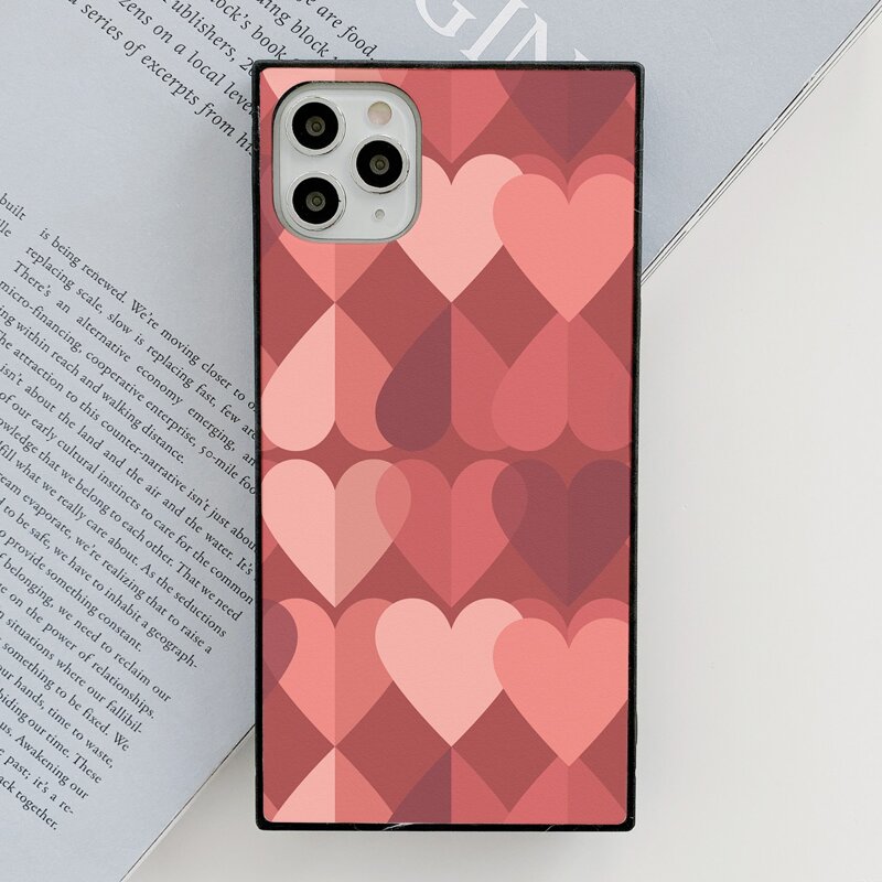 

Heart Pattern Phone Case, Multicolor