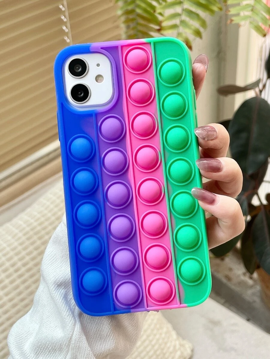 Push Pop Bubble Fidget Phone Case - Multicolor - View 1